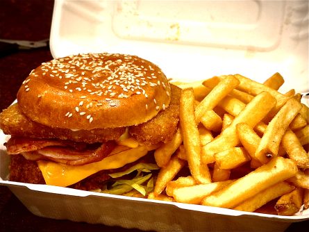 Greedy Clucker’s Burger