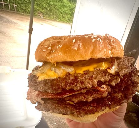 Triple Smash Beef Burger